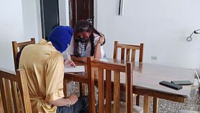 i showed up at stepbrothers in student uniform then begged for raw sex