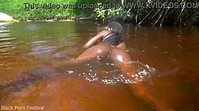 Skinny tribe slut bares tits on beach begging for it?