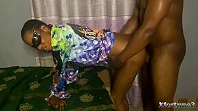 Sexy petite stepsister craves black cock on bed with her small waist