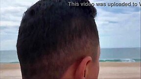 GUY SPILLS MILK ALL OVER NUDE BEACH AMATEUR SEXY BODY!