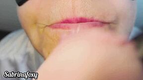 colombiana sabrinafoxy chokes on landlord's thick cock for rent deepthroat cum deposit!