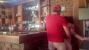 Suggestive Brunette MILF Teases with Big Ass Doggystyle Bounce