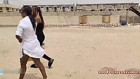 damn, that beach tease with her ebony ass led to crib pussy slamming fun