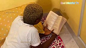 Skinny sexy maid's ass fucked hard while reading her novel!