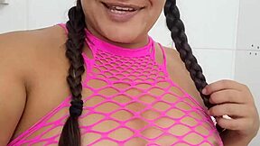 Neighbor David in elevator sparks my solo wet pussy play