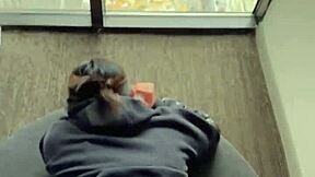 good morning he chokes me face fucks deepthroat then doggystyle cums down my throat pov sloppy blowjob!!