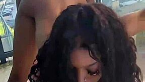 kashofficials bent over balcony railing strapped deep by renity love's toy