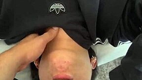 good morning he chokes me face fucks deepthroat then doggystyle cums down my throat pov sloppy blowjob!!