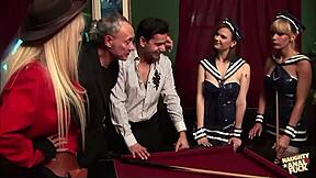 Young Big Tits Slut Deepthroats And Assfucks Old Men In Heels Group Orgy