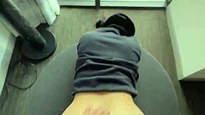 good morning he chokes me face fucks deepthroat then doggystyle cums down my throat pov sloppy blowjob!!