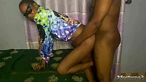 Sexy petite stepsister craves black cock on bed with her small waist