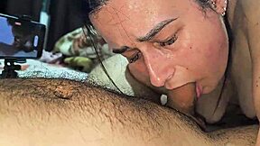 Hardcore Deepthroat Gagging Choking Wife's Throat Sloppy Cum in Mouth