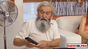 Cute Redhead Teen Girlfriend Masturbates for Stepdad's Eyes