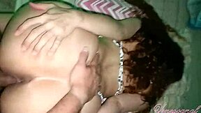 big ass latina bent over poolside, bikini test turns into cum-filled fuck