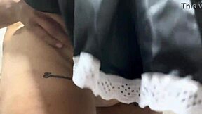 close up fucking tight hermanastra pussy cowgirl riding big cock till creampie cum inside her small tits