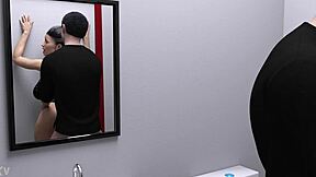 Hot Milf's Big Ass Takes Monster Cock Doggystyle in Bathroom Bend Over, Hardcore Public Anal Game Rages!