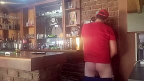 Suggestive Brunette MILF Teases with Big Ass Doggystyle Bounce