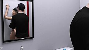 Hot Milf's Big Ass Takes Monster Cock Doggystyle in Bathroom Bend Over, Hardcore Public Anal Game Rages!