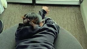 good morning he chokes me face fucks deepthroat then doggystyle cums down my throat pov sloppy blowjob!!