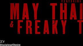 May Thai's Wild Interracial Piss Soaked Anal With Big Black Cock