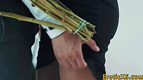 Gorgeous small tits teen babe mounts that throbbing monster cock, riding hard till cumshot explosion