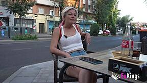 sandra v fulfills panty sniffer fan's dream fucking hot milf outdoors?