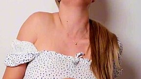 village girl pulls up her skirt to show off her wet pussy secrets