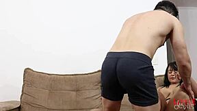 Voluptuous Chubby Latina Big Tits Fucks Fat Pussy