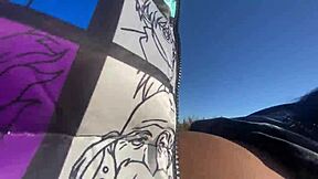 i bent my petite ebony girl over car hood for quick public doggystyle before class