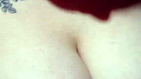 Chubby bbw amateur with massive boobs slurps my monster cock pov till huge cumshot blasts her fat tits