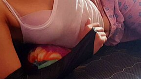 Cute Brunette Housewife Rides Big Cock Doggystyle Outdoor Creampie Pov