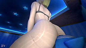 Android 18 blasts monster farts uncontrollably