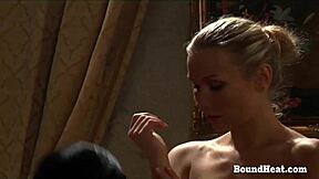 Dom Maid Fingers Puffy Nipple Slave's Big Lesbian Boobs?