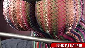 hey check out ebony goddess maserati xxx caressing her huge bouncy tits