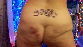 voyeur housewife sways her swollen lips dancing solo with toys