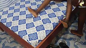 Ghanaian BBW Ebony Rides Big Black Cock Bent Over for Boyfriend's Anal Celebration