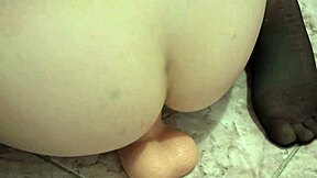 i explode anally on wide rubber dildo in stockings... juicy ass bliss!!