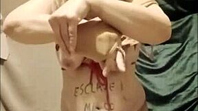 2025 Slave Primus Clan Exhibiting in City Streets Bent Over