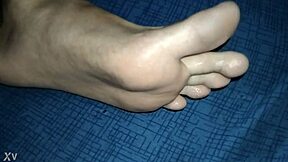 saliva footjob with spit make me cum quick