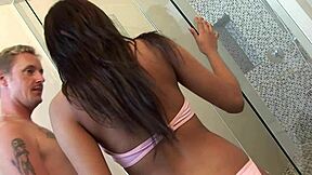 Fucking beauty asian girl suwanna in fishnets and heels