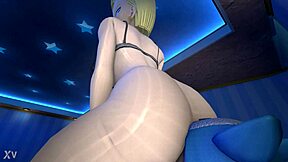 Android 18 blasts monster farts uncontrollably