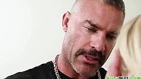 blonde teen masseuse slurps charles dera in nuru