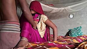 Desi wife in pink saree begs hard anal creampie from big cock?