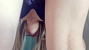 Panties Tease During House Cleaning