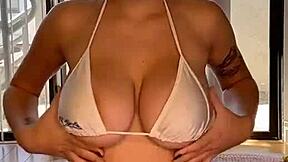 gabbie carter's oiled tits feel so slippery and sensual