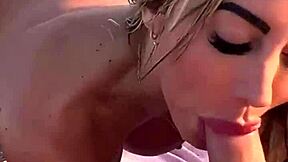 hot blonde in nurse costume deepthroats huge cocks in pov blowjob homemade compilation