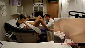 tampa university exam: yasmine wood's ass spread for anal finger?