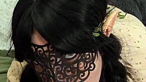 Kimmi Leon gets playful worshipping cock licking ass before taking a huge facial cumshot