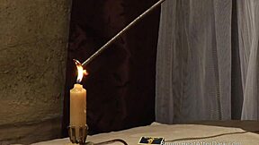 curvy lesbian slave bound by dom madame fingers pussy to loud orgasm