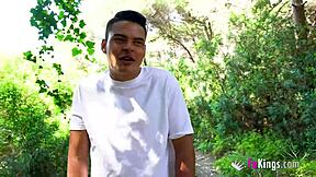 Super-Hot Brunette Latina Fucks Doggystyle Cowgirl on Forest Blind Date